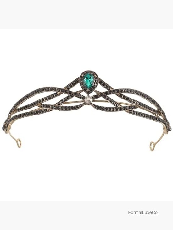 Baroque Crystal Crown Tiara Headband Wedding Bride Hair Accessory main image 4